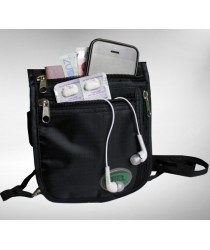 Hajj Safe: Secure Hajj & Umrah Black Neck Bag